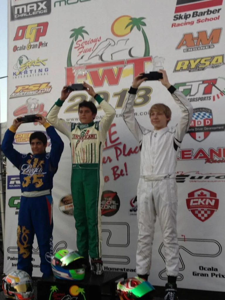 Drivers on the Florida Winter Tour 2013 podium