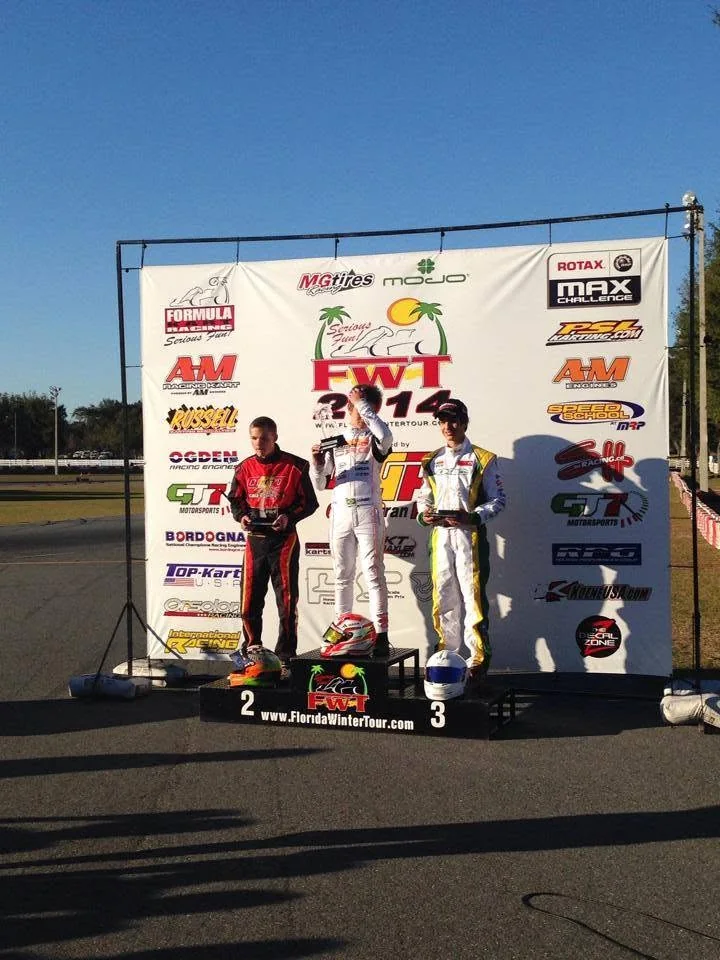 VMotorsport driver on the Florida Winter Tour 2014 podium